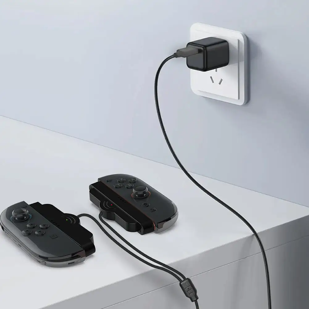 Portable Charger Cable 2In1 Controller Charger  For Switch 2 Joycon Split Charging Cable Game Accessories For Switch2 Connector