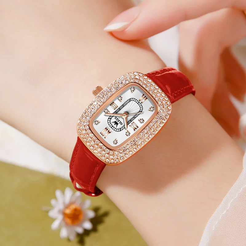 여성용 럭셔리 패션 쿼츠 손목 시계, Relogio Feminino Montre Femmes 숙녀 Reloj Mujer 우아한 방수 Saat 소녀 선물