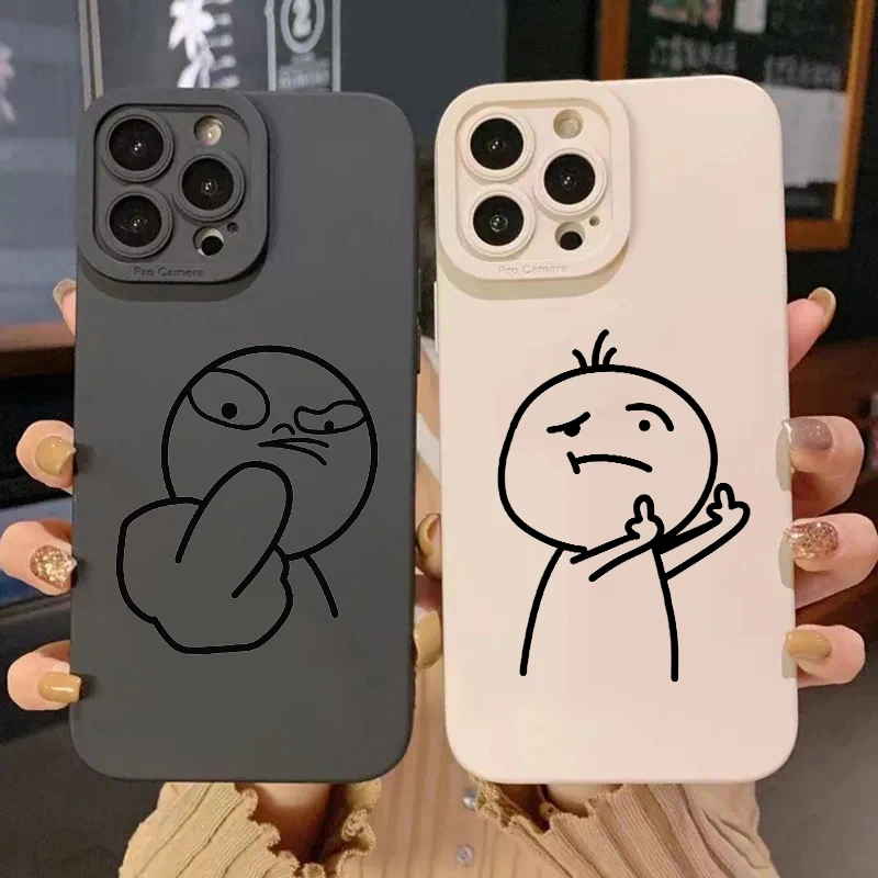 Popular Cartoon Fun Matchman Silicone Phone Case For iPhone 16 15 14 13 12 11 Pro Max XS XR X 7 8 16 Plus SE 2020 Soft Cover