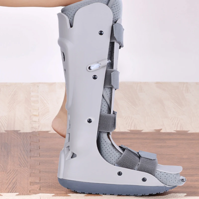 Tobillera inflable para inmovilización, bota de Aquiles, reposapiés, zapato de yeso para soporte y cuidado de rotura de fracturas metatarsianas