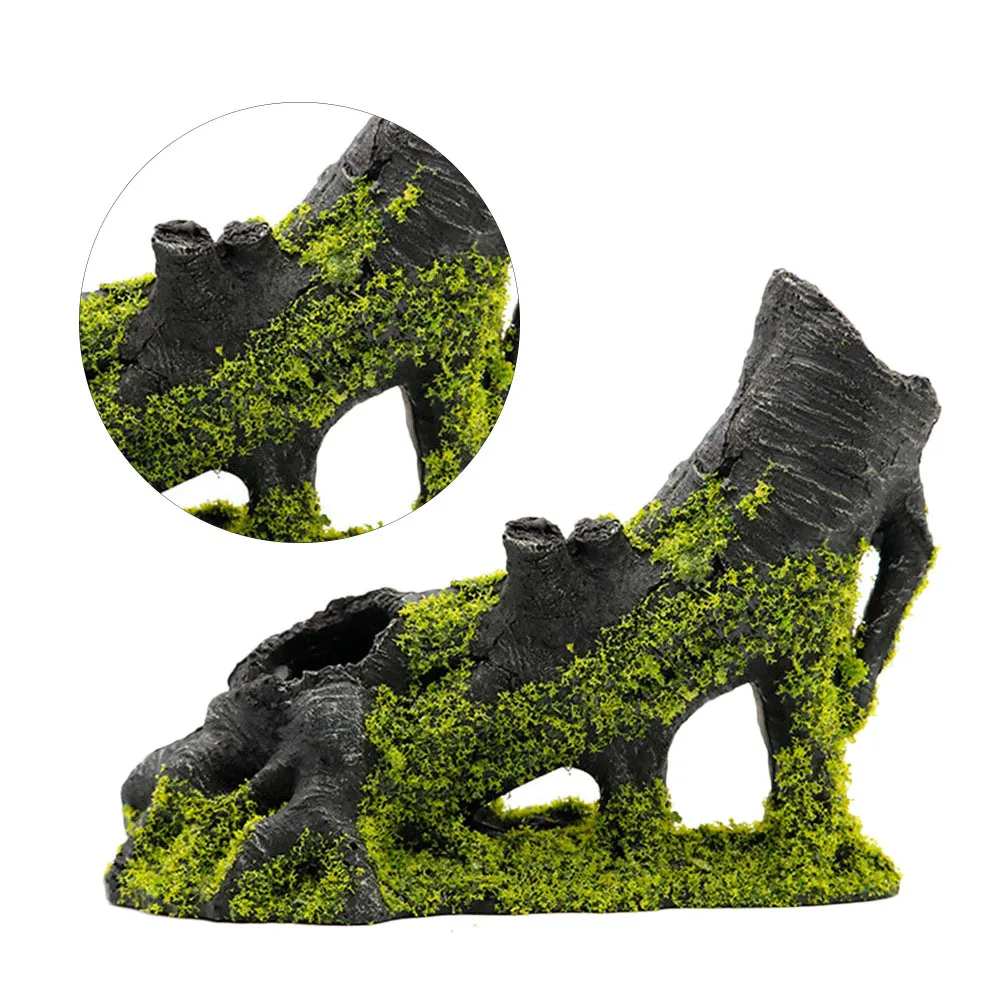 

Resin Tree Root Habitat for Aquarium Fish Tank Decoration Hollow-Out Tree Hole Landscape Enhanced Visual Appeal Safe Fresh Salt