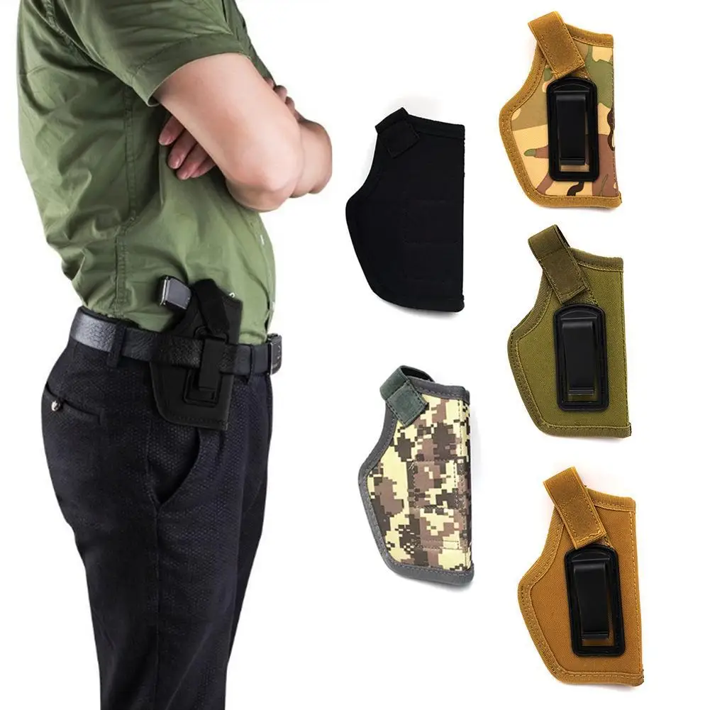 Concealed Holster for Glock P226 Beretta 92 Colt 1911 Tactical Nylon Holster Concealed Carry Belt Clip Airsoft Gun IWB Equipment