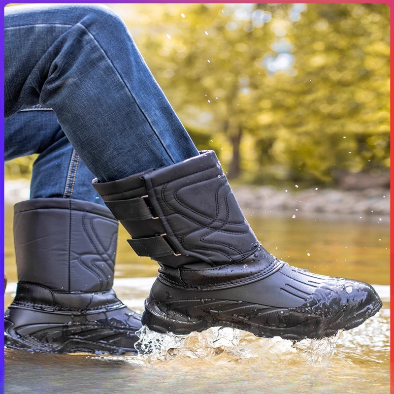 أحذية شتوية مقاومة للماء بالكامل من Unibody، أحذية مغامرة خارجية مناسبة لجميع الأحوال الجوية لصيد الأسماك والرحلات في حالات باردة شديدة #1