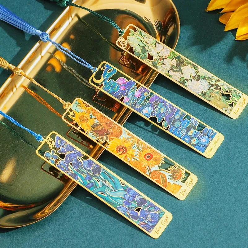 

1 шт., металлическая закладка в стиле ретро с цветочной живописью, полая бронзовая закладка с кисточкой для книжного клуба, читателей, писателей, любителей книг, студентов