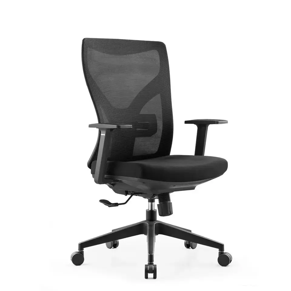 Beliebtes ergonomisches Design schwarzer Netz-Schwenk-Bürostuhl الحديثة umweltfreundlicher Bürostuhl فعلي