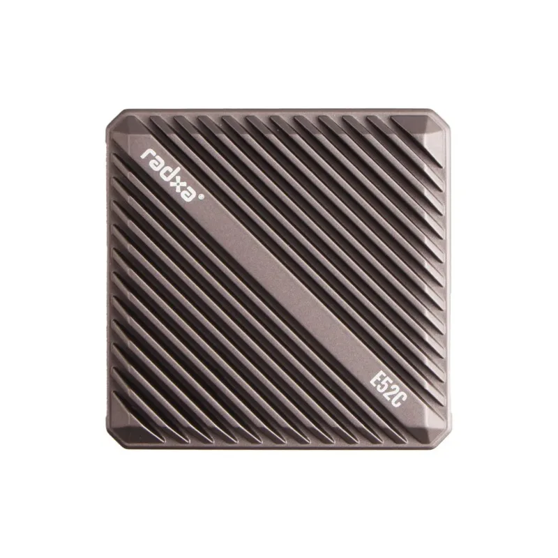 New E52C 6‑Core CPU Dual 2.5 Gigabit Ethernet CNC Aluminum Case 5TOPS NPU Edge AI Network Computer For OpenWrt IoT Gateway
