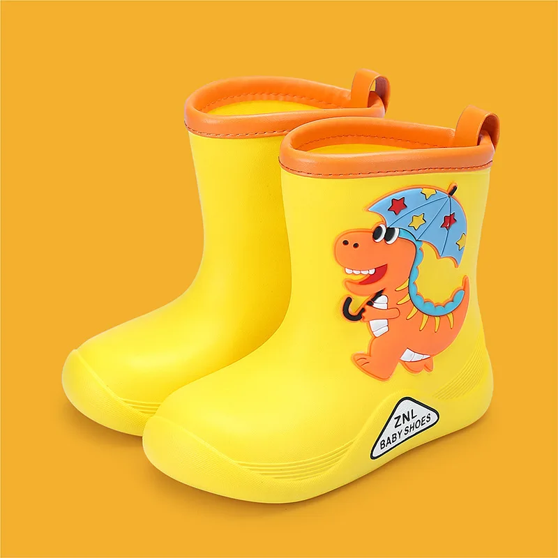 Botas De LluviaCartoon Kids Rain Boots Four Seasons Cute Infant Boot Anti Slip Rubber Boots for Kid Wram Boy Water Boot Kid Shoe