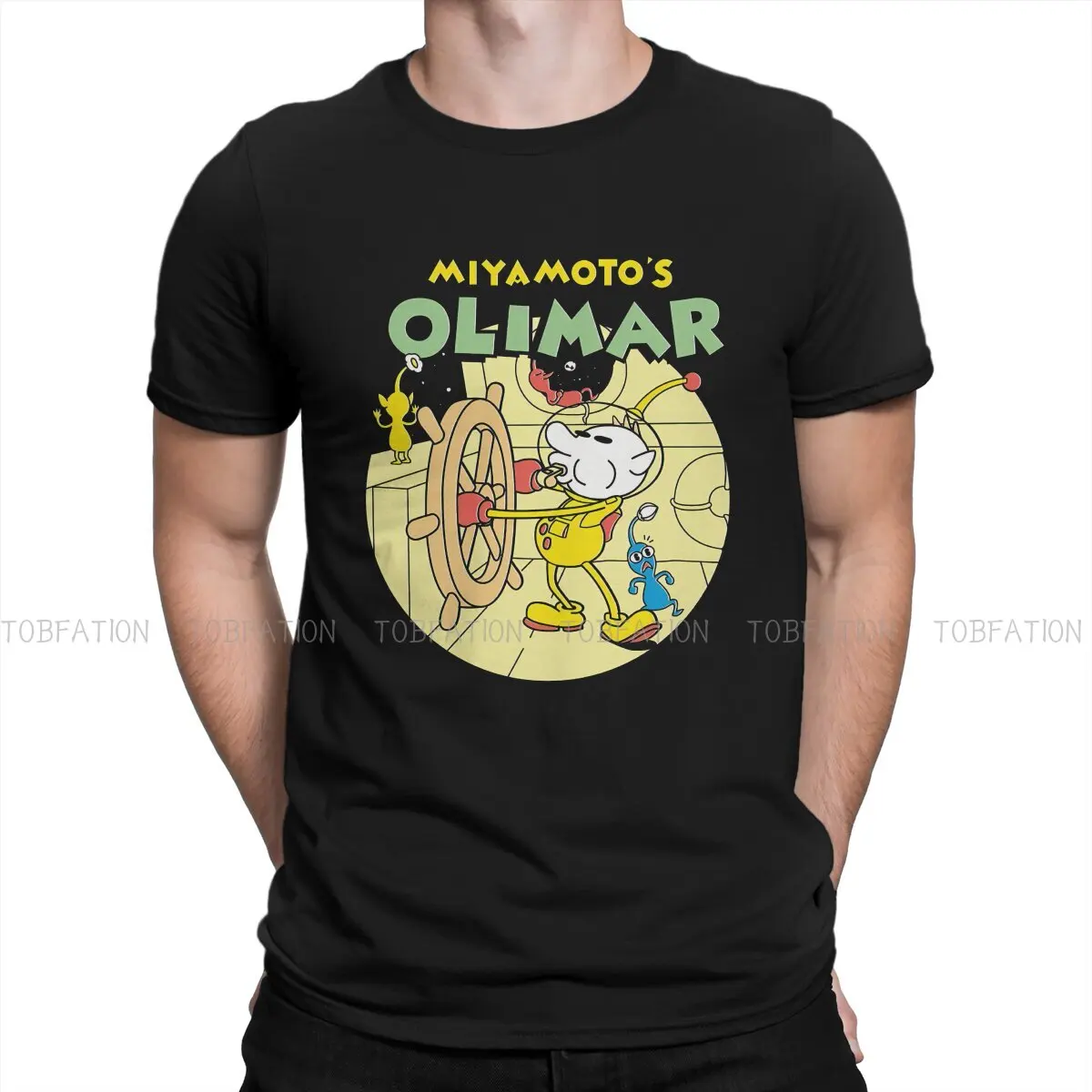 Miyamotos Olimar Casual TShirt Pikmin Style Streetwear Casual T Shirt Men Short Sleeve Unique Gift Idea