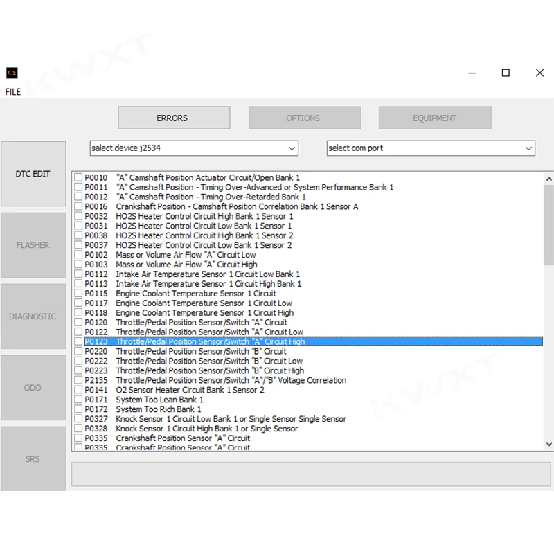 For Toyota / Lexus DTC Firmware Editor Software Support for 76Fхххх Microcontrollers English Version