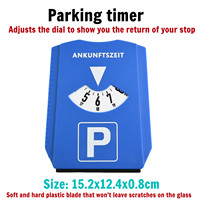 1*Parking Timer Run Stop Switch Parking Disc ABS Parking Meter Running Battery Blue Operated Electronic Brand New