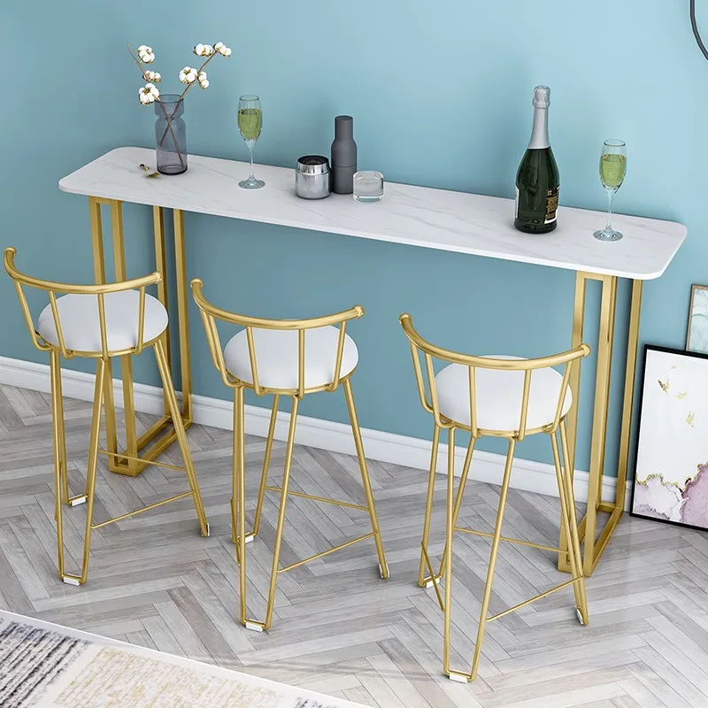 Bar table Household wall narrow table and chair combination l