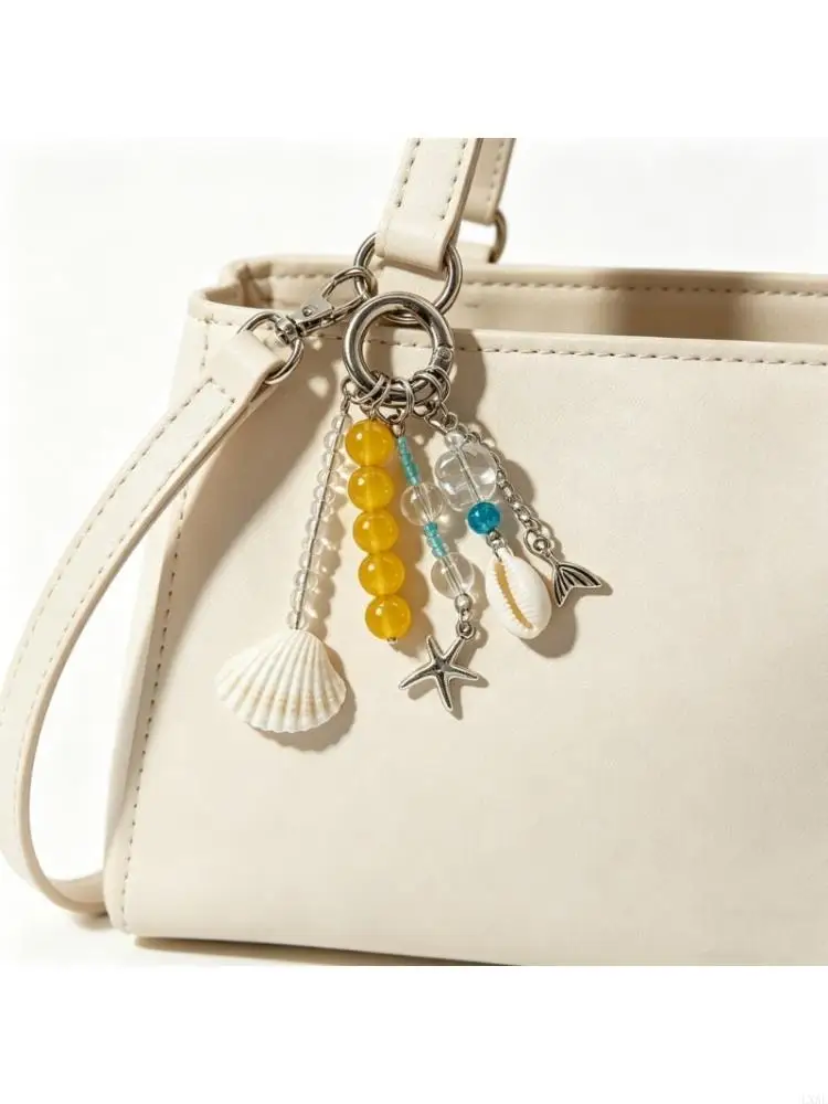  Beach Styles Dolphin Shell Keychain Lovely Fashionable Gift Item
