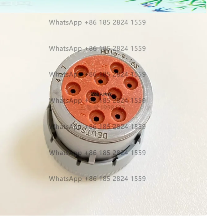 

1PCS HD16-9-16S/Round gray 9-hole/Diagnostic plug Brand new in stock