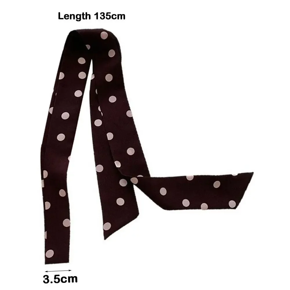 Mode Koreanische Lange Seidenschal Sommer Vielseitig Lange Band Gürtel Krawatte Y2k Dünne und Schmale Taschen Griff Dekor Für Frauen Seidenschal