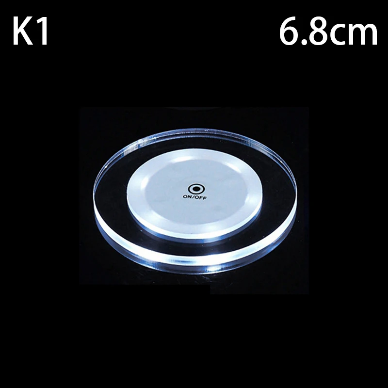 LED Coaster Acrylic Bar Cocktail Flash Base Mats