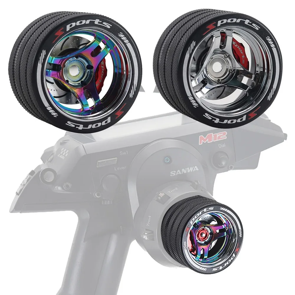 

Металлический маховик RC для Sanwa MT5 M12 M17 Futaba 4PX 7PX Flysky Ko Ex X9 — прочное и точное обновление управления