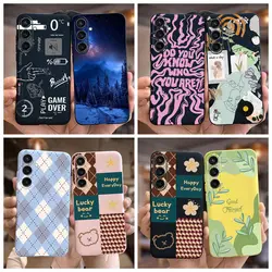 For Samsung Galaxy S23 FE Case SM-S711B Stylish Art Painted Cover Soft Silicone Phone Case For Samsung S23 FE S23FE Coque Bumper