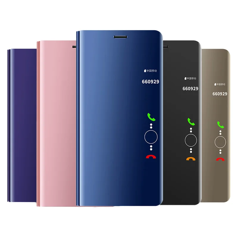 Casing Pelindung Cerdas Samsung Smart View Clear Mirror Untuk Galaxy S10 Plus S10+ S20 S21 S22 APP Smart Flip Cases