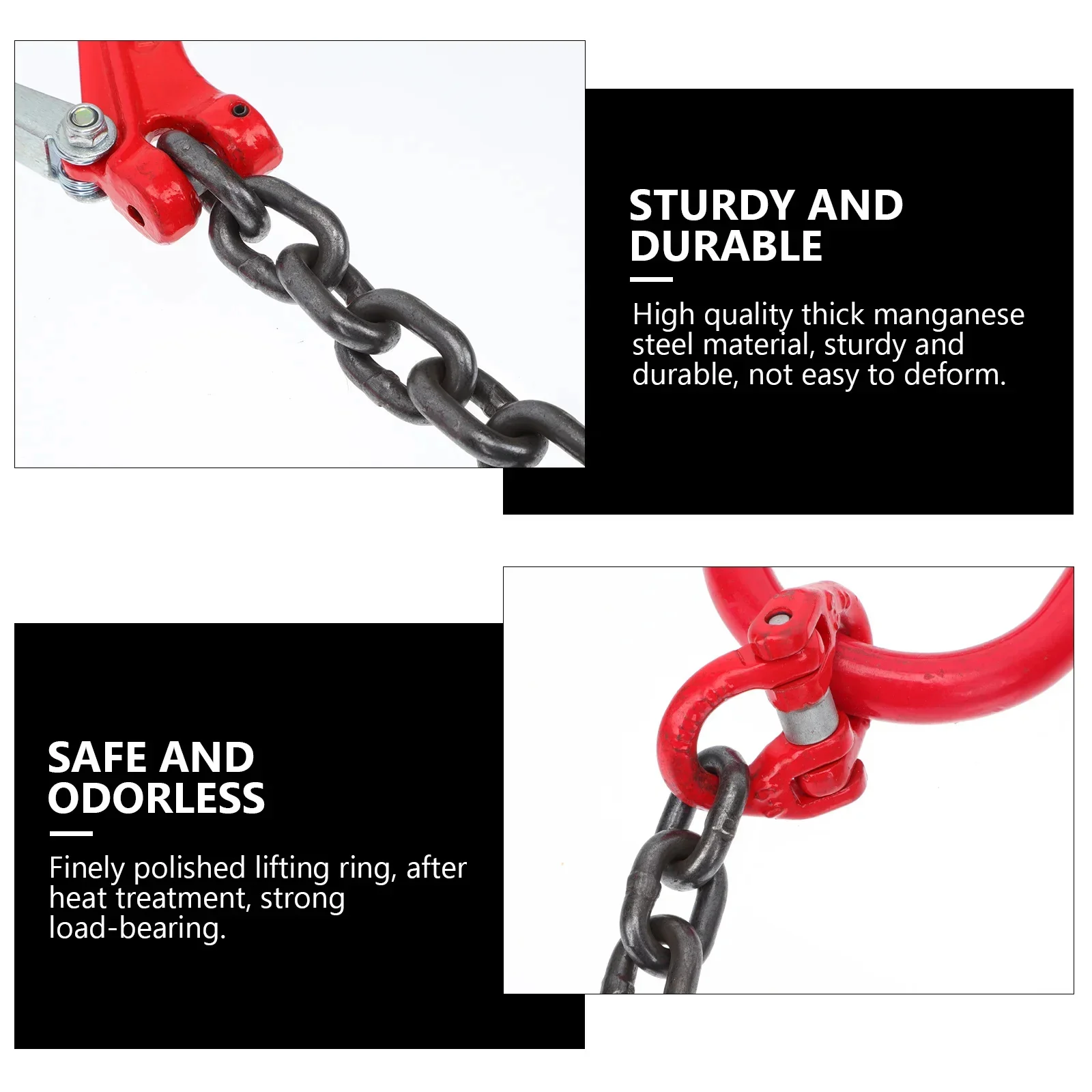 1T 1Mปฏิบัติยกโซ่สลิงHeavy Duty Life Chainสลิงคว้าตะขอแมงกานีสเหล็กSuspension ChainสําหรับHome
