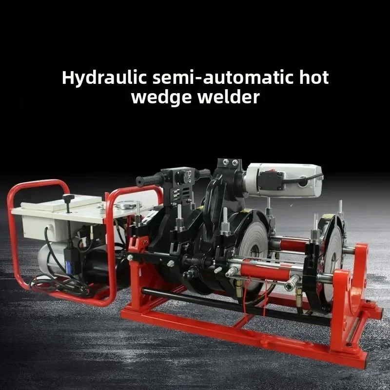 Hydraulic semi-automatic PE butt welding machine PE pipe butt machine, hot melt welded pipe pick-up machine