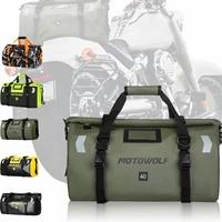 Bolsas traseras universales impermeables para motocicleta, bolsas para asiento trasero, bolsa de viaje para ciclismo, Camping, motocicleta, Scooter, paquete de equipaje deportivo 66L 40L