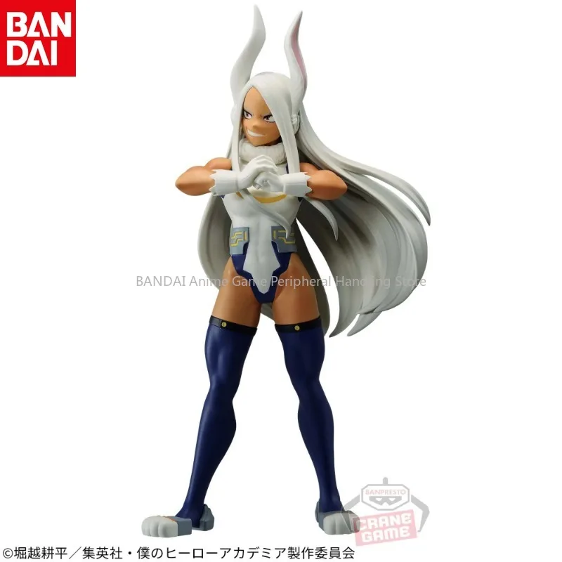 Original Bandai My Hero Academia AOH Mirko Miruko Rabbit Scenery Animation Action Figure PVC Model Toy Gift