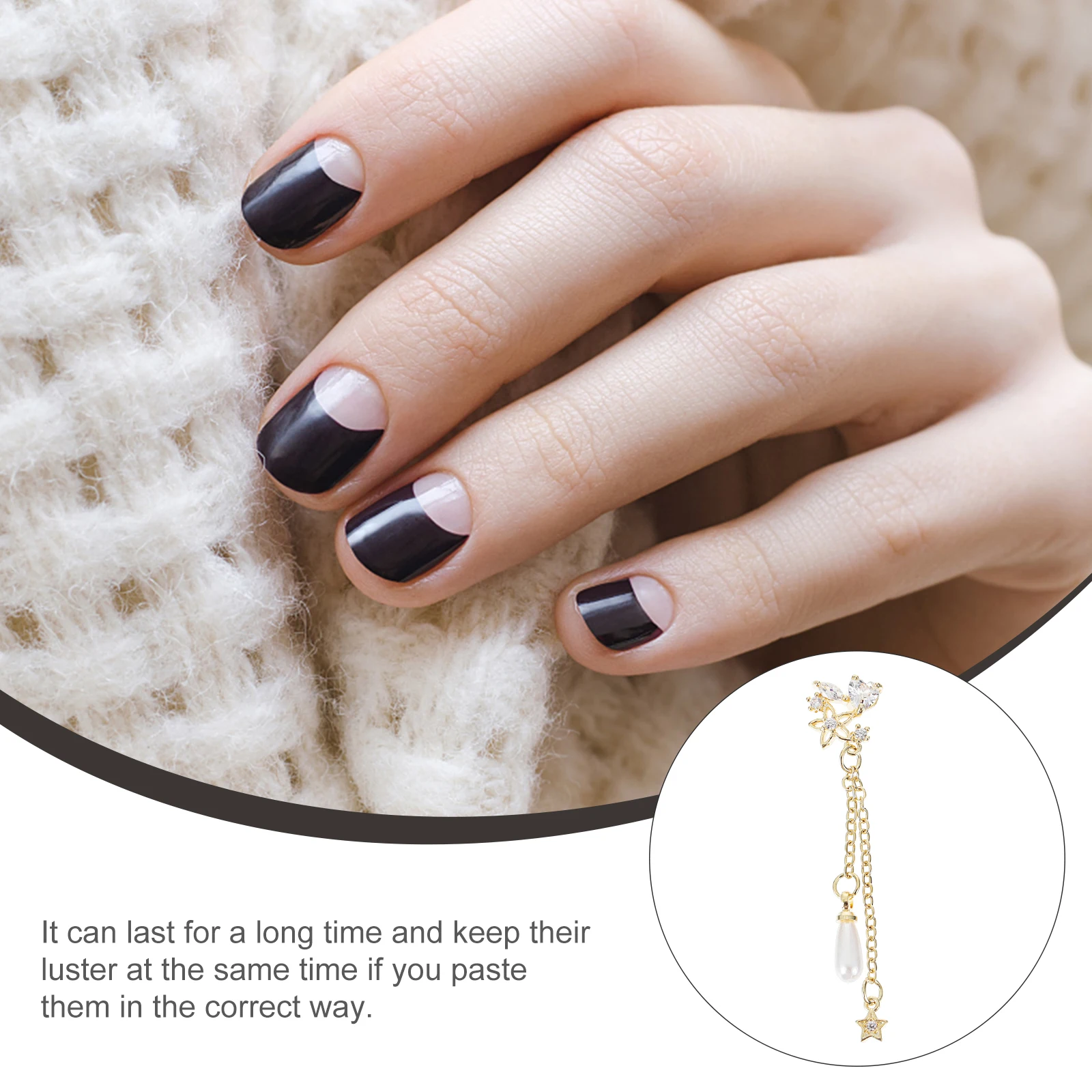 

3 шт. жемчужный кулон, аксессуары для дизайна ногтей, блестящие наклейки для ногтей, сделай сам, маникюр, ювелирные изделия, цепочка, декор, материал премиум-класса, сейф