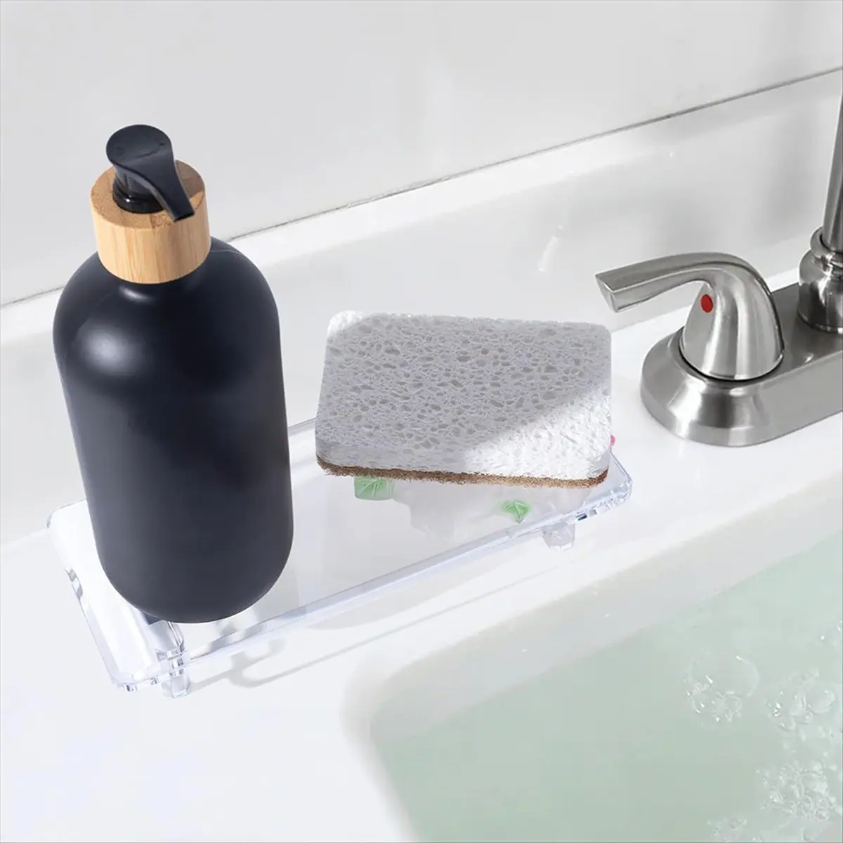 

Акриловый поднос для ванной комнаты: вода - поднос для кухни и ванной комнаты, декор столешницы, идеально подходит для мыльницы, туалетного столика