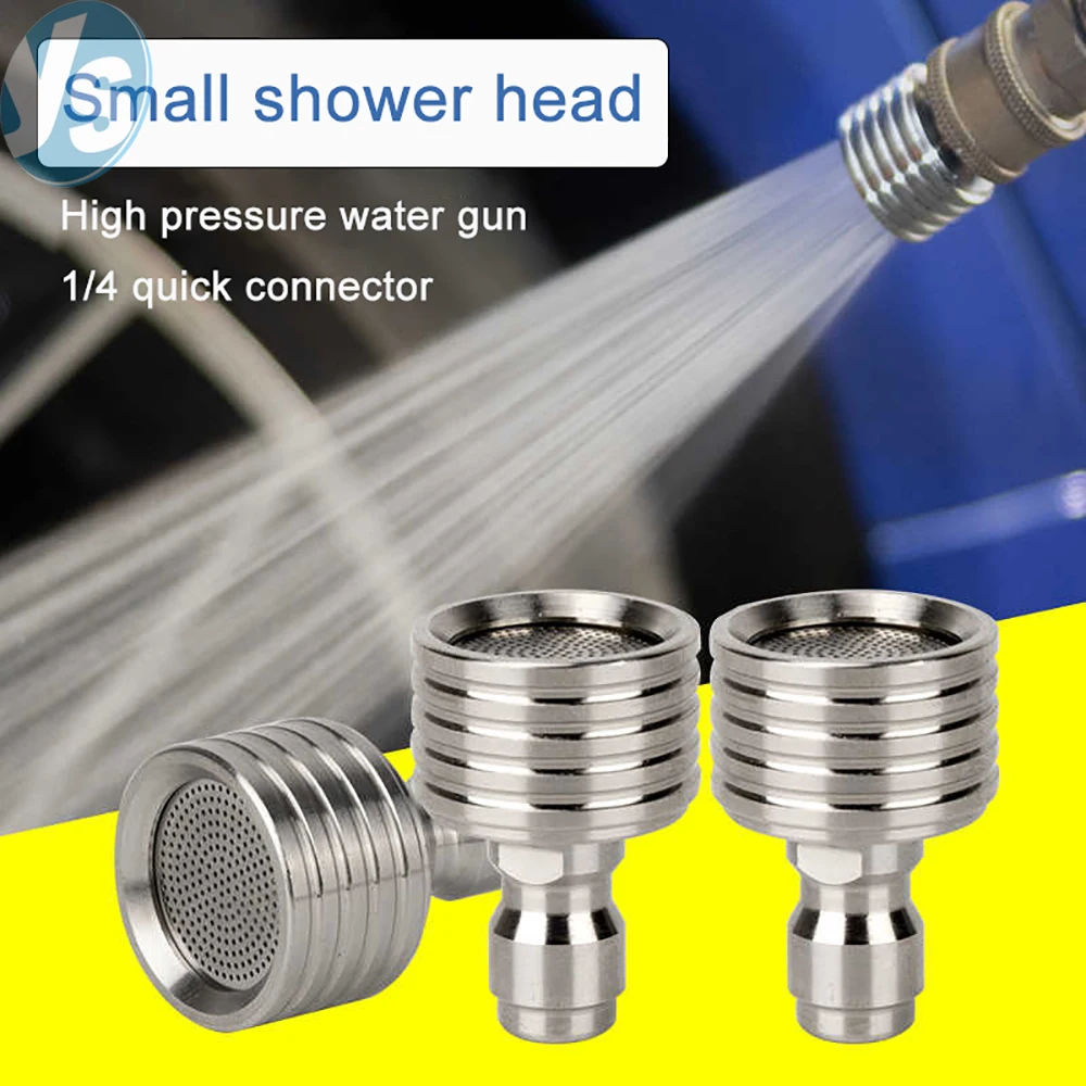 1/4 Quick Connect Small Flower Shower Nozzle Garden Watering 0.3 0.4 0.5mm Orifice High Pressure Washer Nozzle For Car Wash Gun