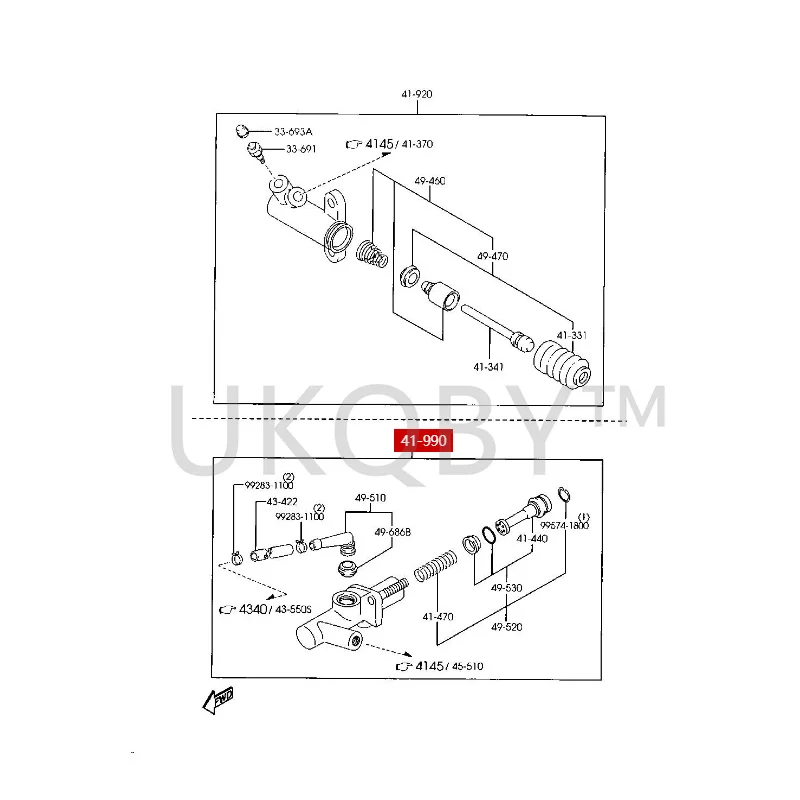 FE1241990M1 Applicable to Haima Haifu Star Engine clutch master cylinder, clutch master cylinder, separation oil pump