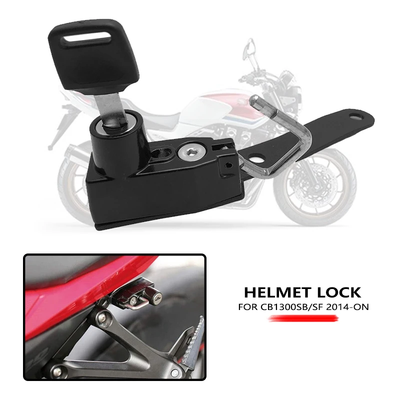 

Motorcycle Safety Lock With Keys Anti Theft Helmet Security Lock Fit For Honda CB1300SB CB1300SF CB1300 SB SF 2014-2021 2020