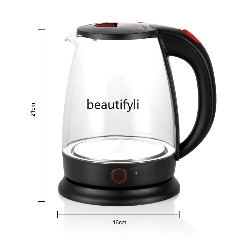 Household high borosilicate glass kettle Automatic power-off kettle High-power electric kettle