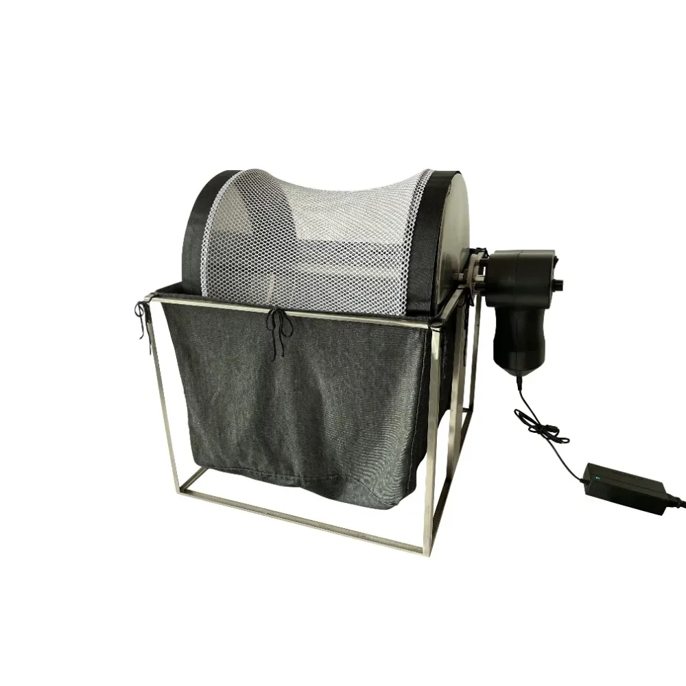 Hydroponic Electric Manual Crank Rotating Mesh Dry Flower Pollen Tipping Machine