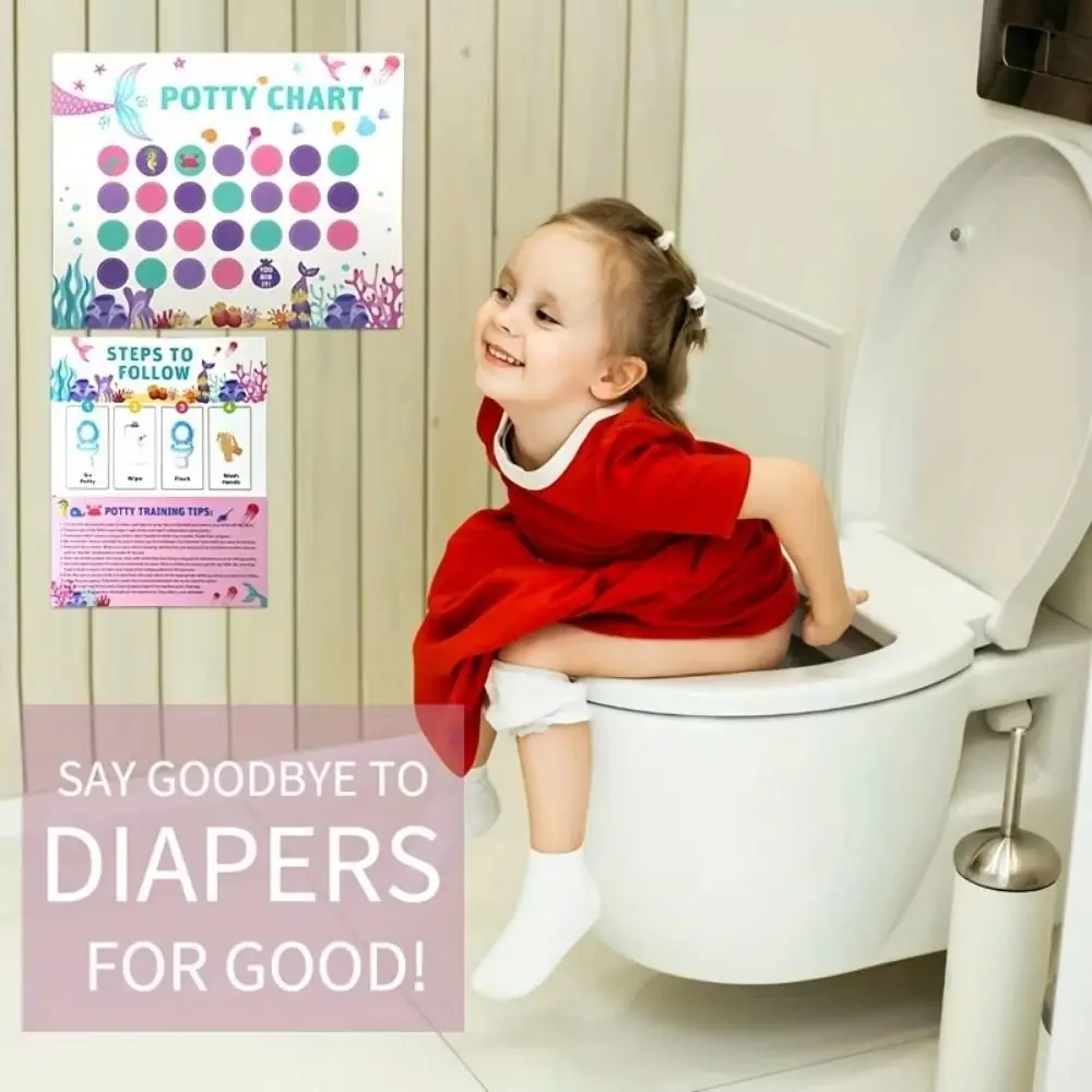 

Multi-functional Toilet Habits Reward Stickers Training Sticker Early Education Toilet Training Sticker Waterproof Wall Hang