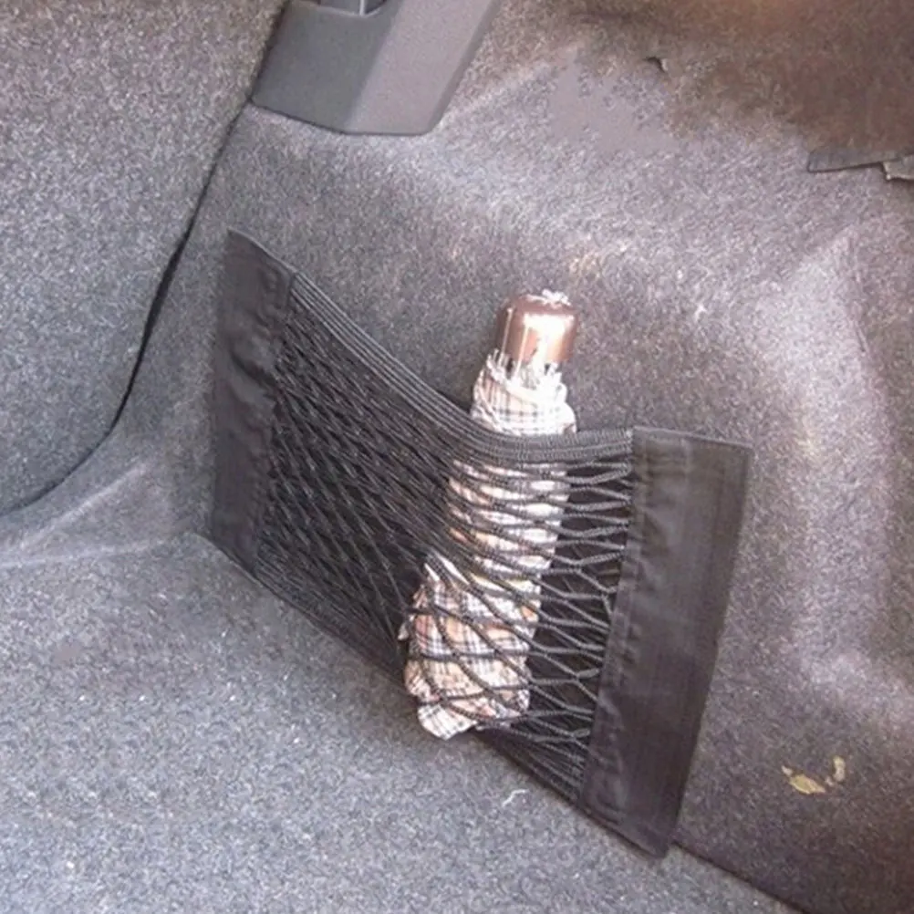 

2Pcs Double Layer Trunk Organizer for Car Heavy Duty Mesh Storage Net with Straps Suitable for Suv Van Rv Road Trip Essentials