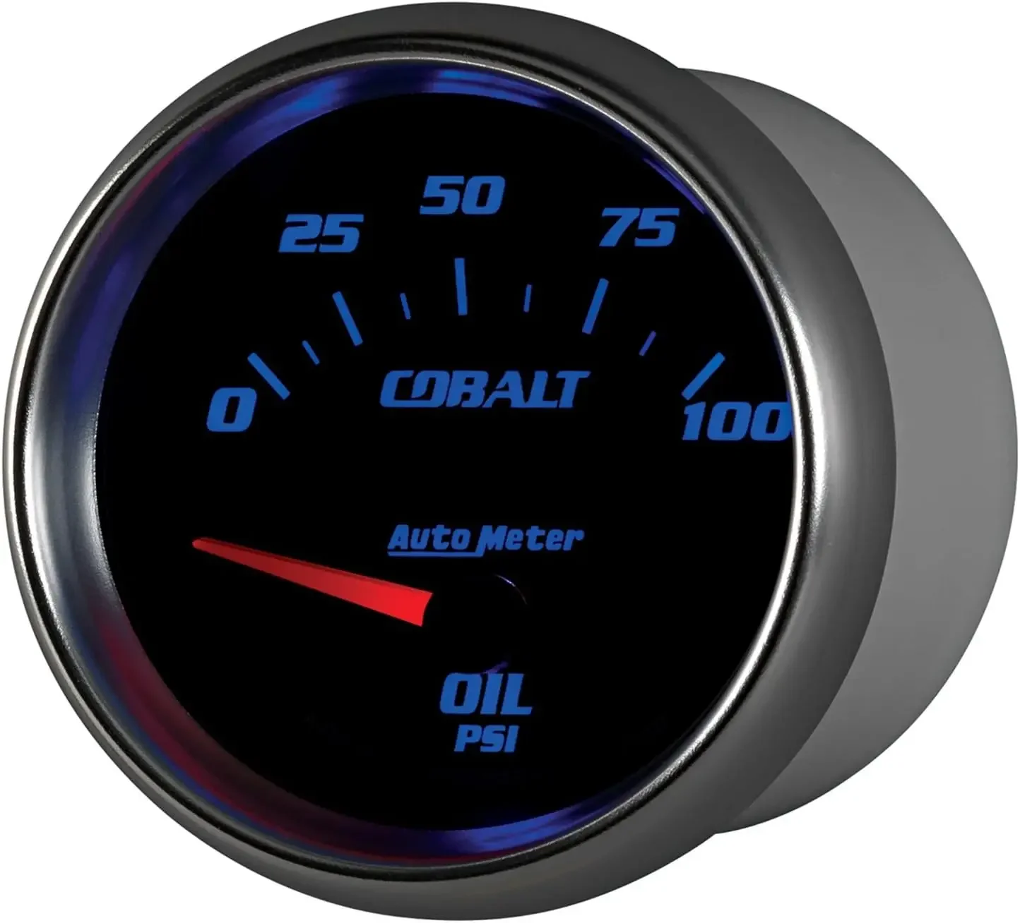 Medidor 7927 Cobalto 2-5/8" 0-100 PSI Medidor de pressão de óleo elétrico de varredura curta