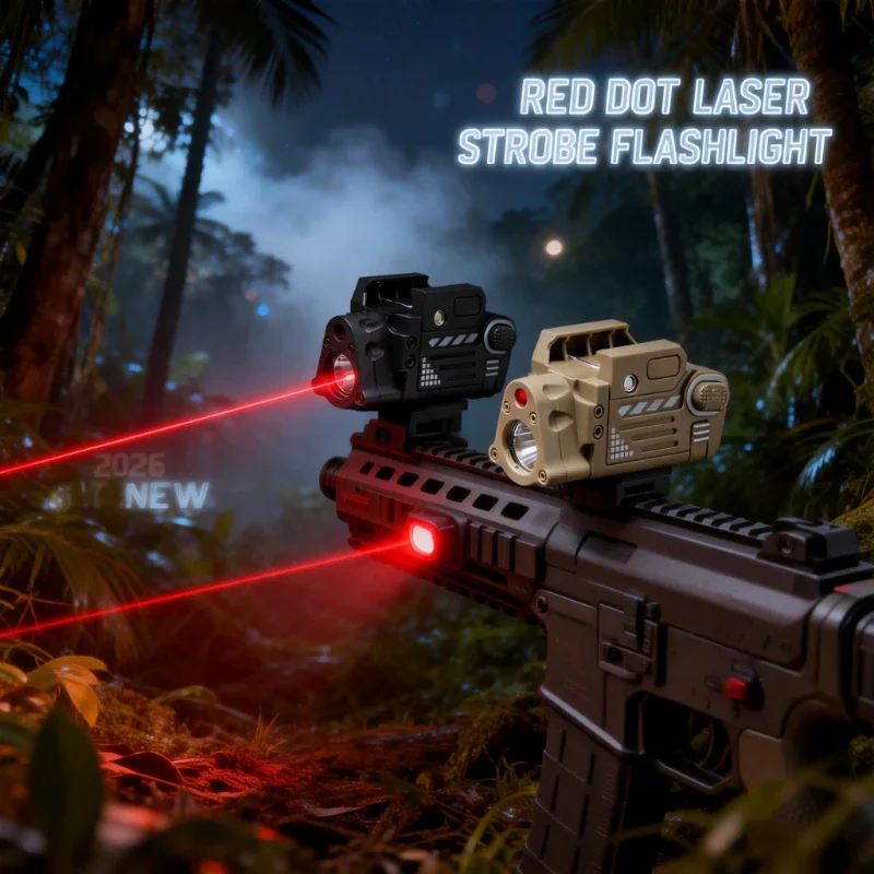 

Новый лазерный прицел 2026 SBAL PL с красной точкой, пластиковый корпус, стробоскопический фонарь, подвесной светодиодный фонарь для пистолета, для страйкбола и охоты