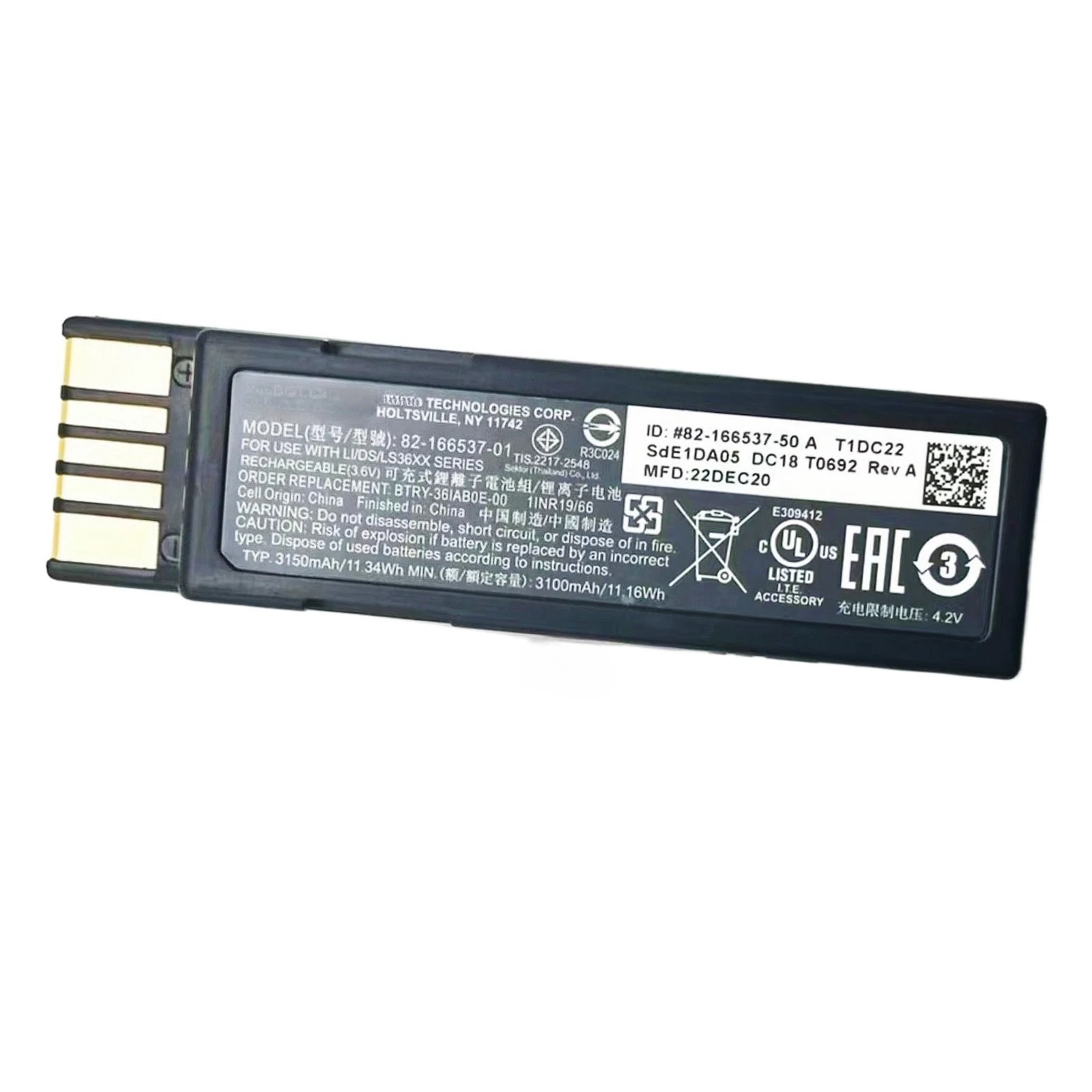 

Новая батарея 82-166537-01 для Zebra DS3678 LI3678 LS3678 BTRY-36IAB0E-00
