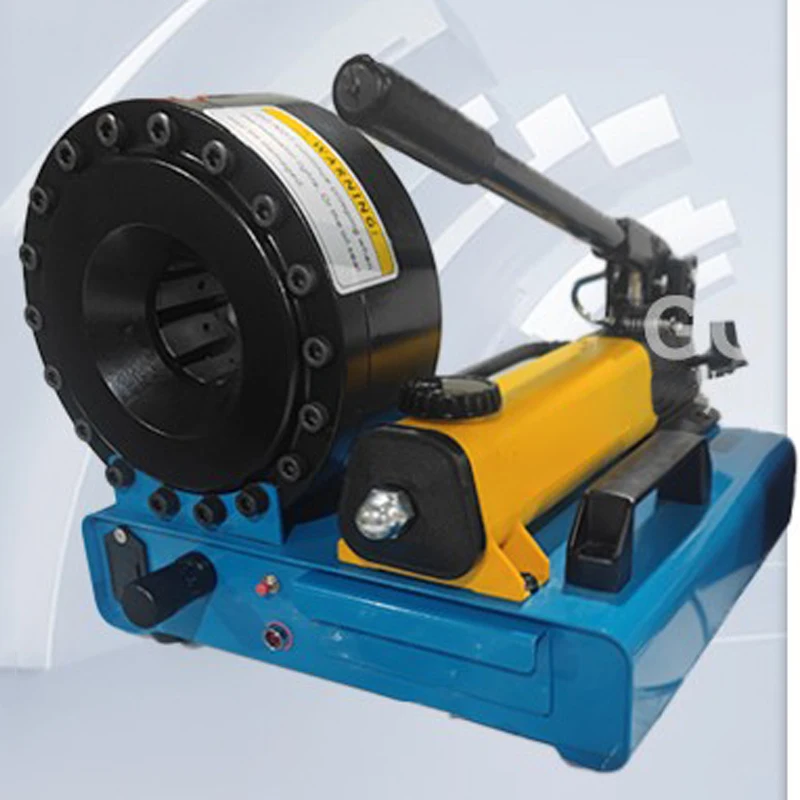 

Portable manual pipe crimping machine hand crimper hydraulic hose pressing machine with 8 sets of dies