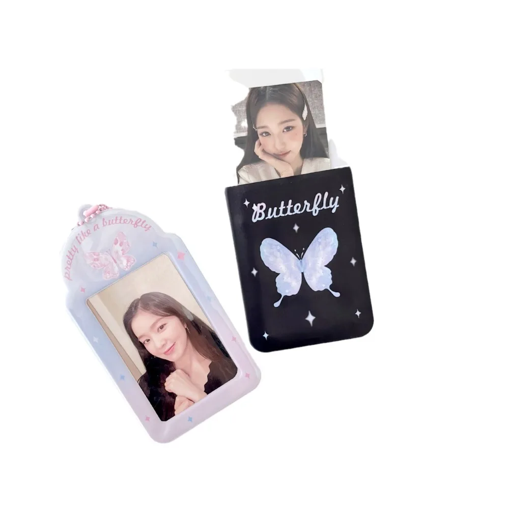 الأصلي Y2K ستار الفراشة 3 بوصة بطاقة كم بولي كلوريد الفينيل فتاة القلب بطاقة كم بطاقة صغيرة عشوائية بطاقة حزمة بطاقة كم