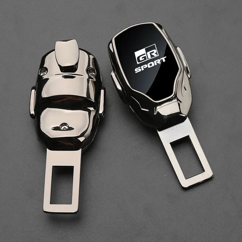 Car Seat Belt Metal Jewelry Seat Belt Accessory Extender for GR Sport Gazoo Racing Yaris 86 Corolla Hilux Supra Auto Accessories