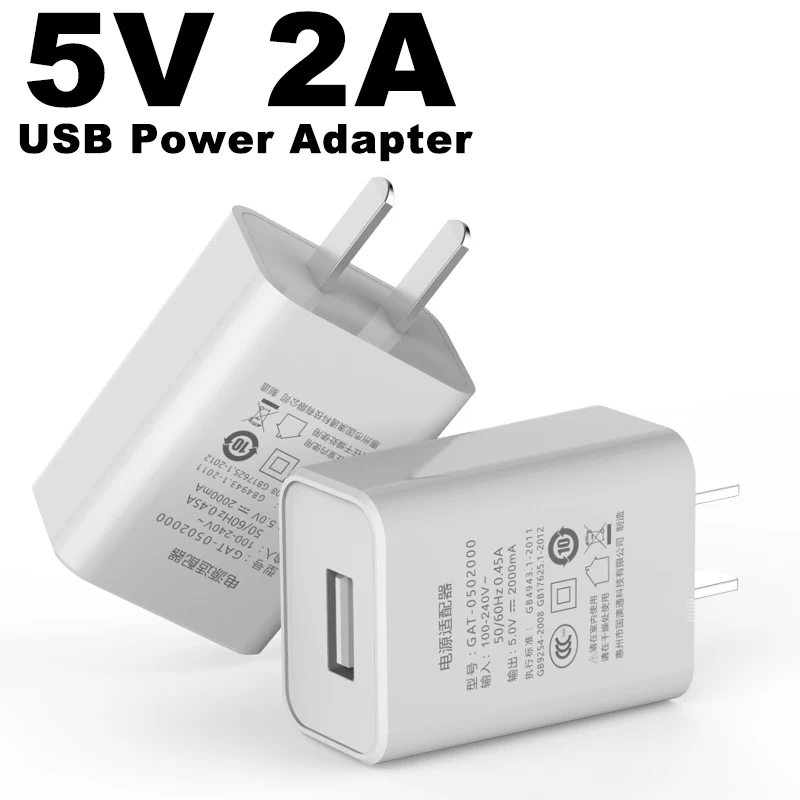 

5V 2A Universal USB Wall Home Phone Charger Power Adapter for Table Smart Phone Max Xiaomi Redmi 10X 9 8 Note 11 10 9 8 Pro 8T