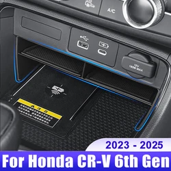 For Honda CRV 6th Gen 2023 2024 2025 / CR-V Hybrid Car Central Console Storage Box Organizer Container Tray Cover Accessories