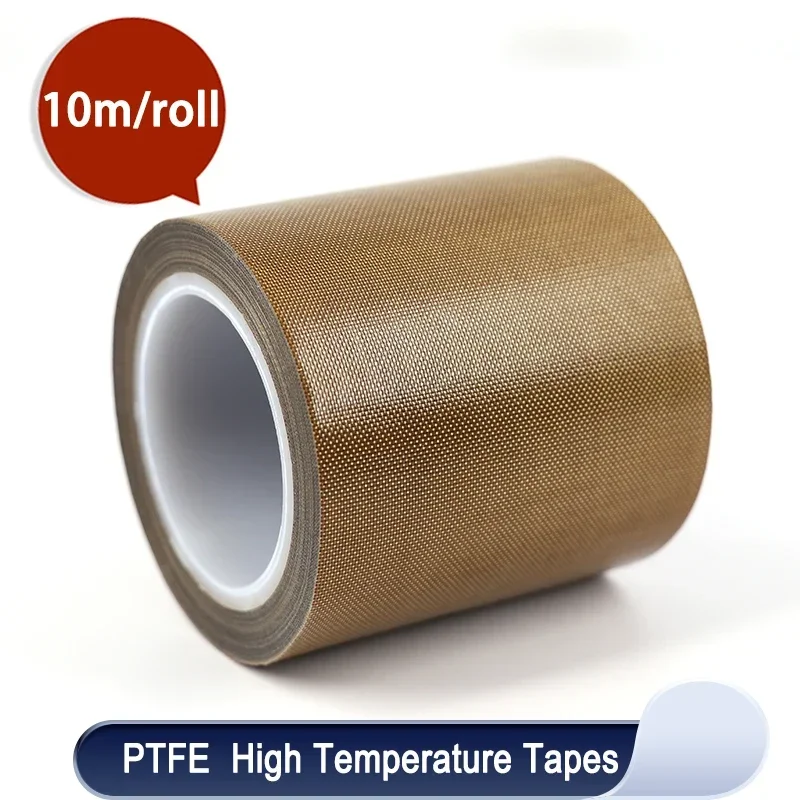 

PTFE Tape Adhesive Cloth Width 5~50mm Thickness 0.13mm 0.18mm Insulated Vacuum High Temperature Resistant Sealing PTFE Tapes