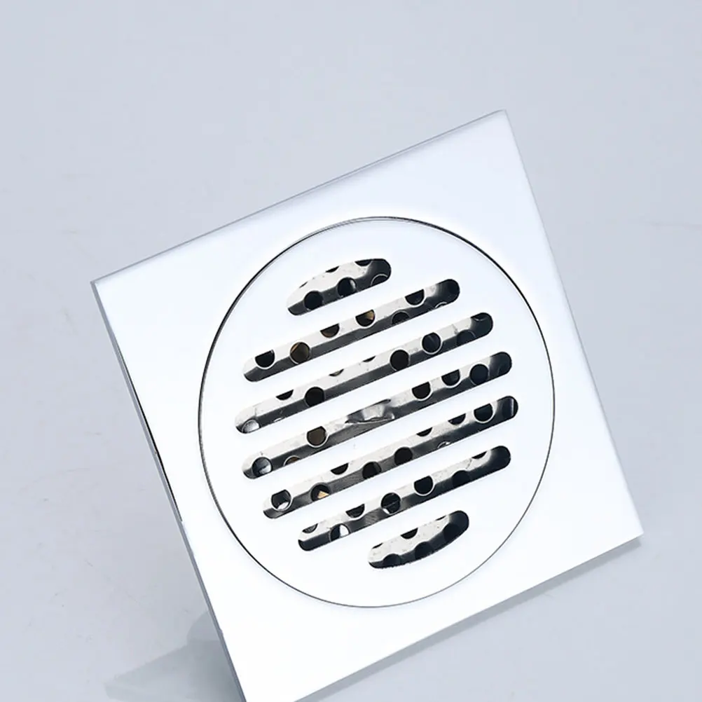 

1PC High-end Copper Floor Drain Odor-resistant Floor Drain Sturdy Sewer Floor Drain Cover Sink T-shaped Filter Screen for Bathro