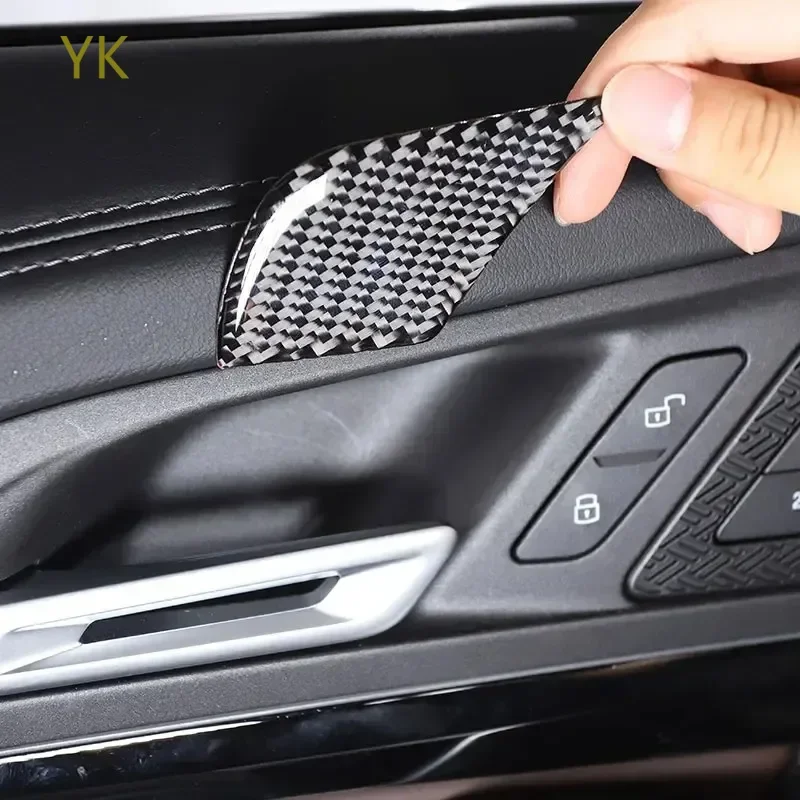 

Soft Carbon Fiber Car Inner Door Bowl Frame Cover Trim Stickers Interior Car Accessories For BMW X1 IX1 U11 2023-2024