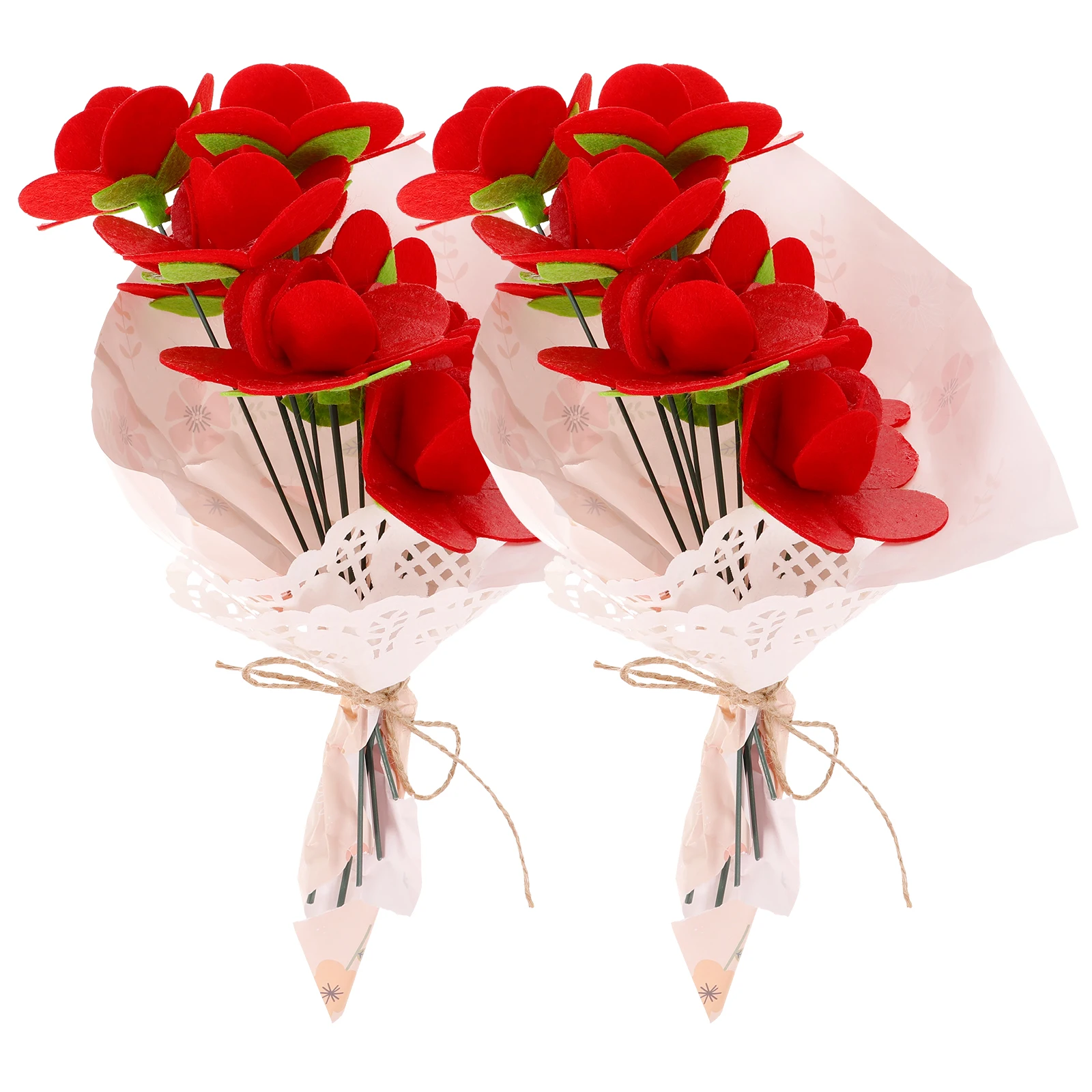 2Sets Unique DIY Bouquet Craft Material Kids Hand-Making Bouquet Coordination Improvement DIY Flower Accessory for Creative Play