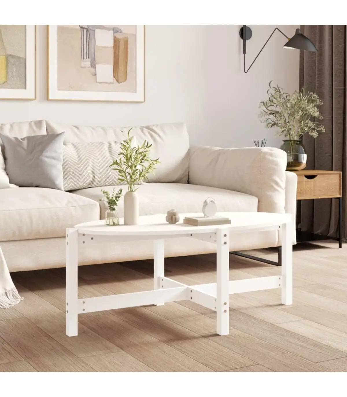 118x63x45 cm White Pine solid wood coffee table coffee tables