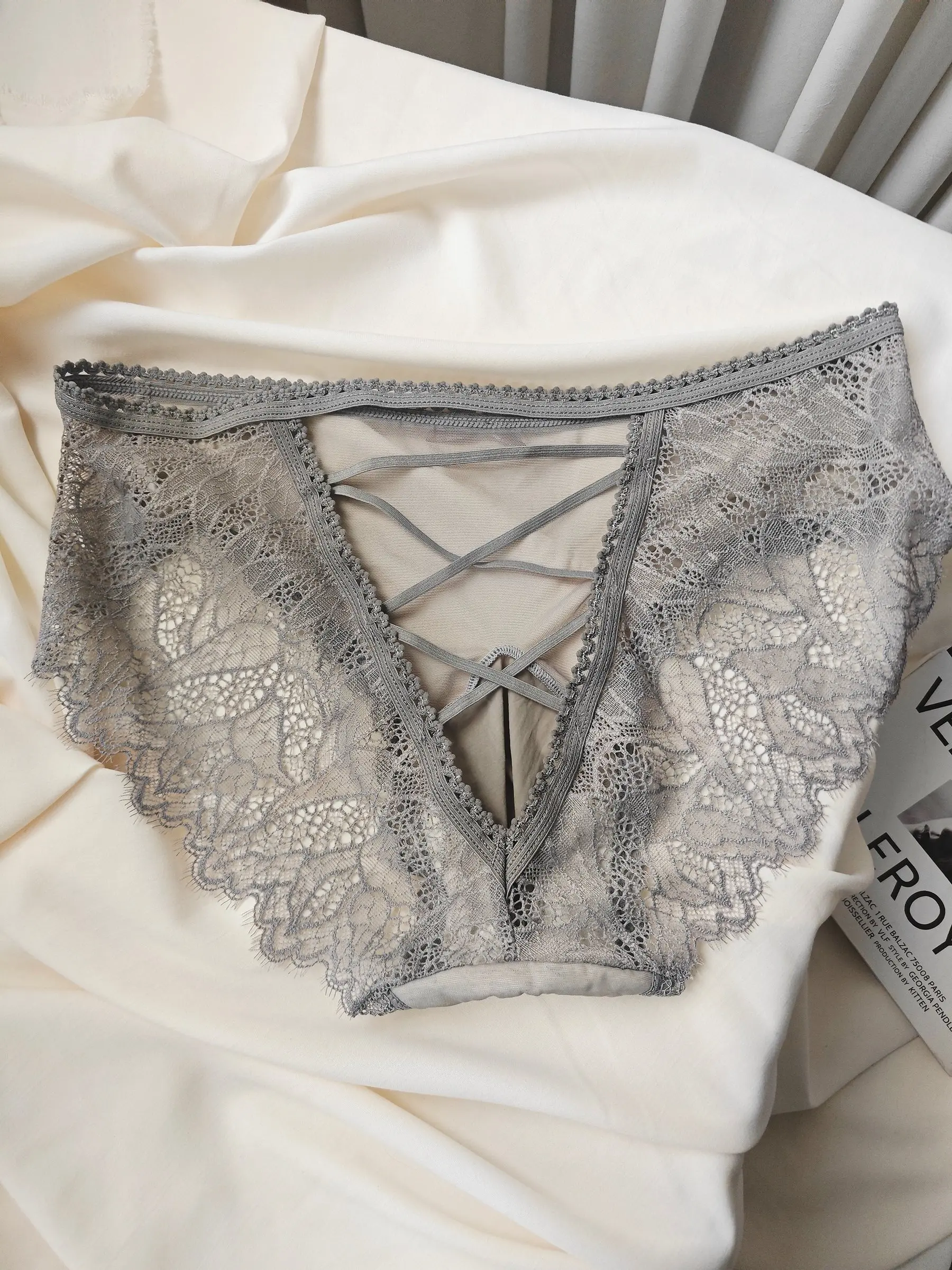 Man's Hip Hollowed Lace BF Briefs Live Show Dance Costume Private Party