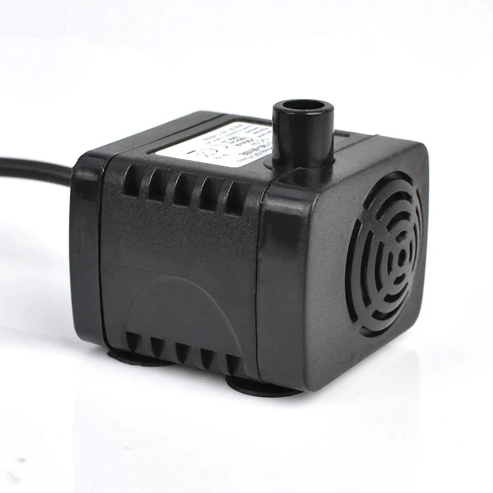 

1pc Usb 5V Mini Submersible Water Pump For Aquarium Fish Tank Waterproof Silent Dc Sinking Pump Black Pet Supplies